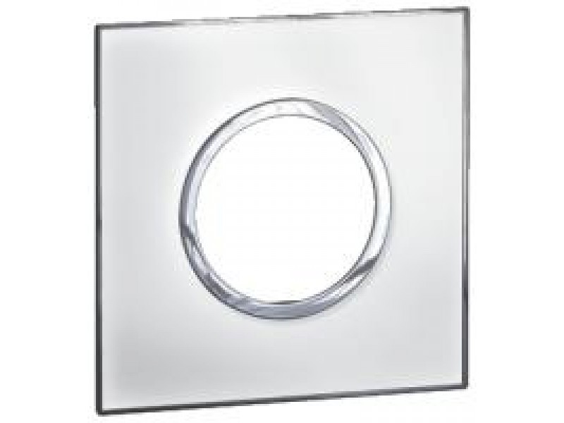 Legrand Arteor 1G Plate,Round Version,Mirror White