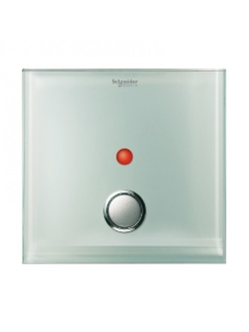 Schneider ULTI 1 GANG DOUBLE POLE SWITCH COVER,CRYSTAL GLASS 