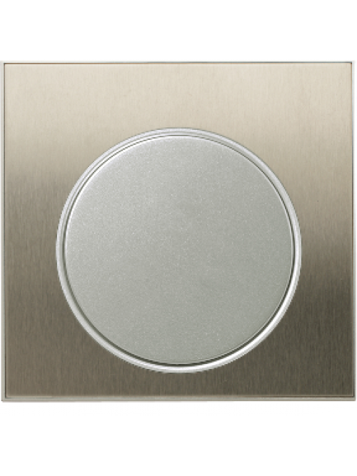 Shneider ULTI 1G BLANK PLATE,SILVER HAIRLINE