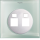 Schneider ULTI 2G RJ45 Tel/Data Cover Plate,Crystal Glass