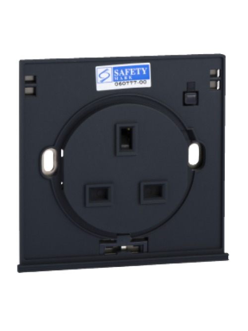 Schneider 13A 1G SW SOCKET MODULE,BLUE LED