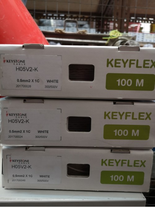 Keystone cable 450/750v H05v2-k 1cx0.5 SQMm ROHS