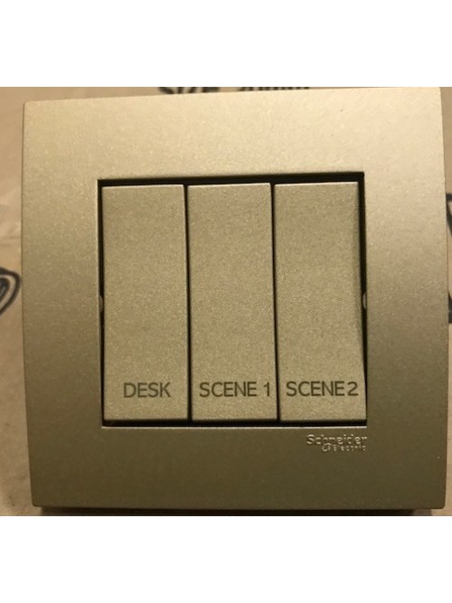 Schneider Vivace KB33U 3G2W with Engraving 