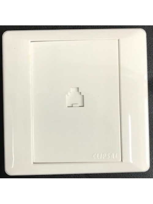 Schneider E2000 E2031RJ4 Telephone Outlet RJ11 White