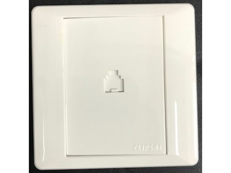 Schneider E2000 E2031RJ4 Telephone Outlet RJ11 White