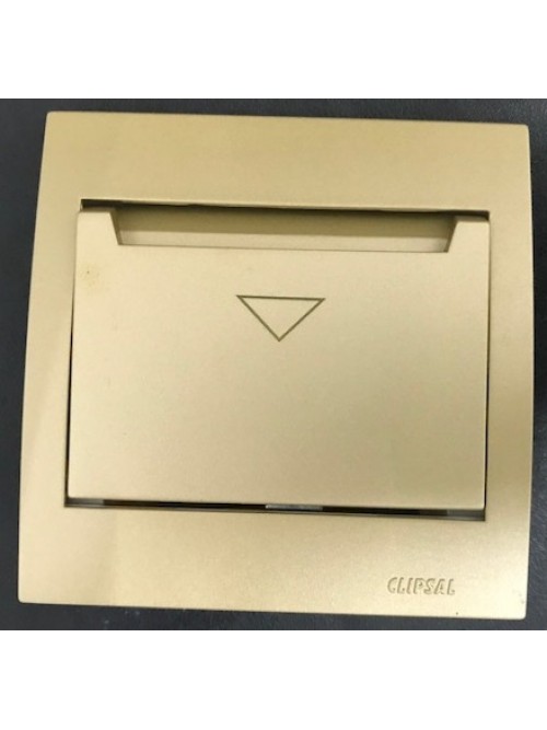 Schneider Vivace KB31EKT Electronic Keycard Switch Champagne Gold