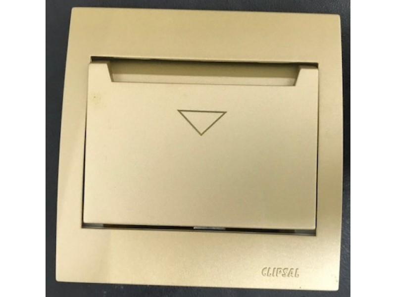 Schneider Vivace KB31EKT Electronic Keycard Switch Champagne Gold