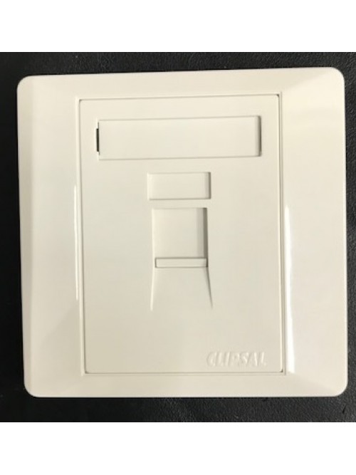 Schneider E2000 E2031SRJK1 Faceplate Only (No Jack) White