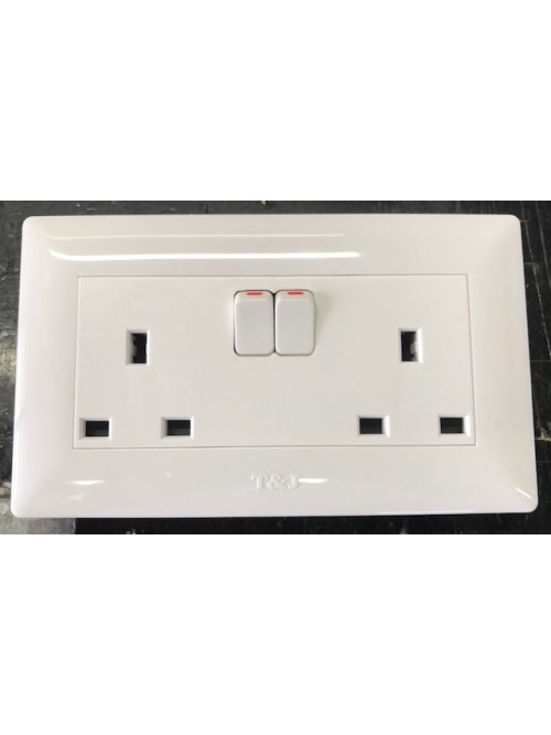 T&J Dazzle 2G 13A SSO HB813SD White