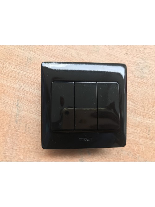 T&J 3G1W 16A Radiance Switch-Gross Black 