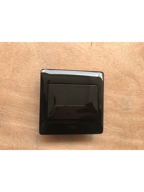 T&J 1G1W Radiance Switch-Gross Black 