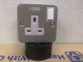 T&J 1G13A Switched Socket  Metal 