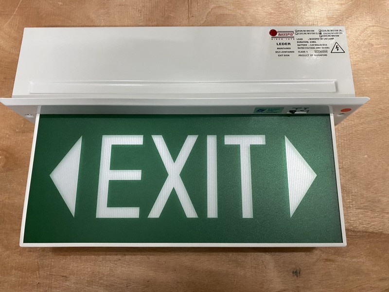 Maxspid Recess Single side LED Exit Light - ( R/L )