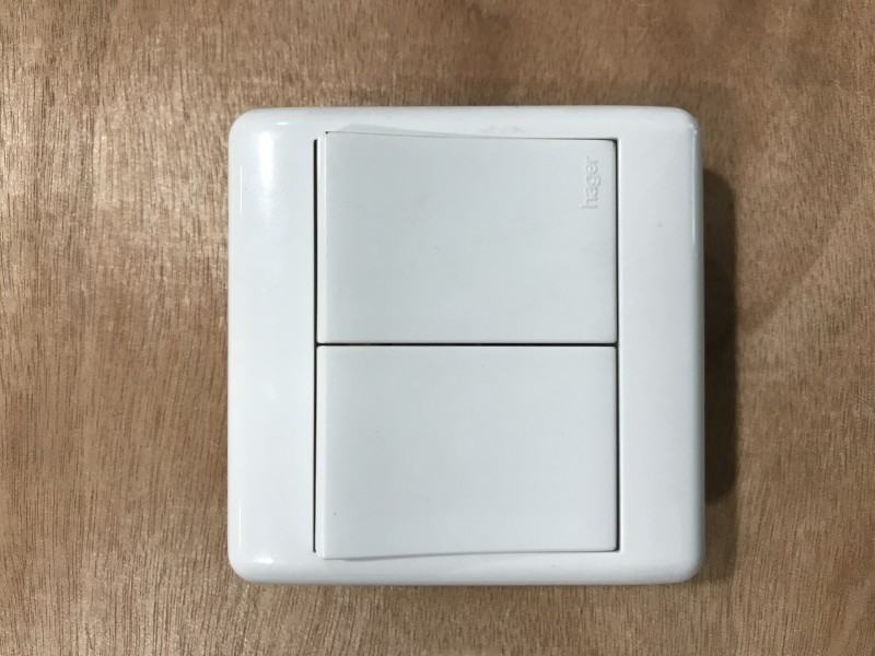 Hager 2G1W Switch (XL9210)-White