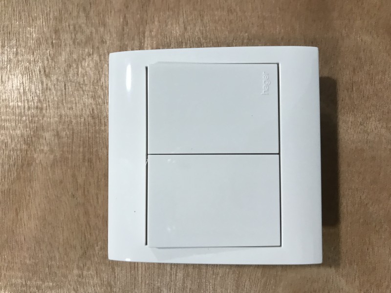 Hager 2G1W Stylea Switch -White