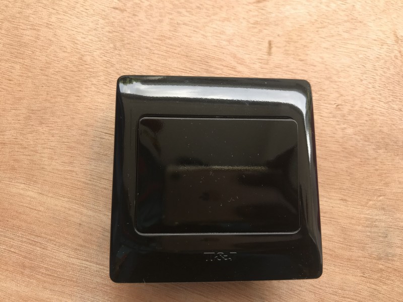 T&J 1G2W Radiance Switch-Gross Black 