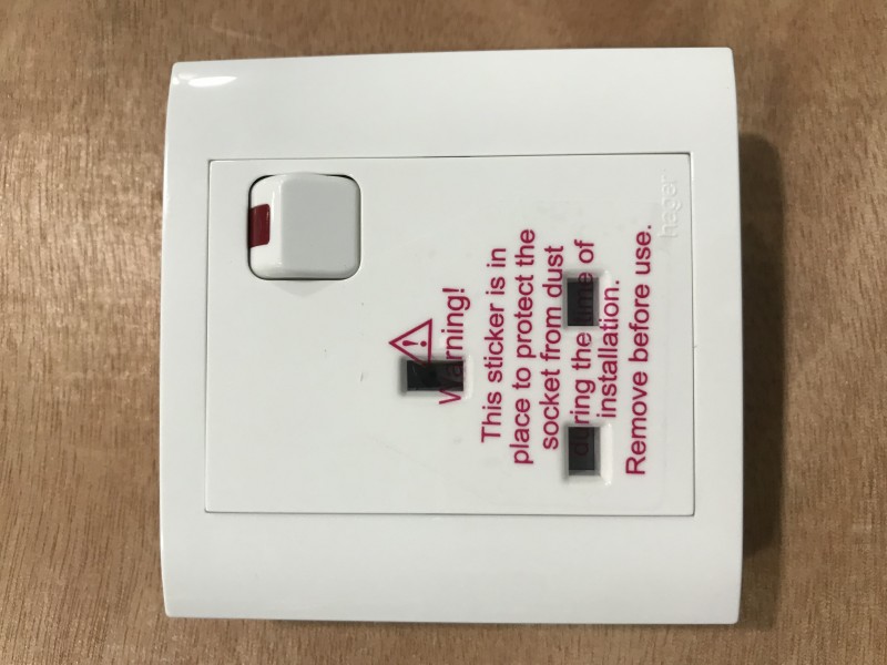Hager 1G13A Stylea Switch Socket -White 