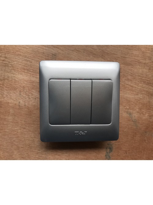 T&J 3G1W Radiance Switch-Gross Silver