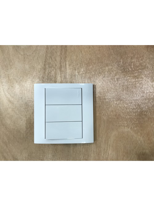 Hager 3G1W Stylea Switch -White