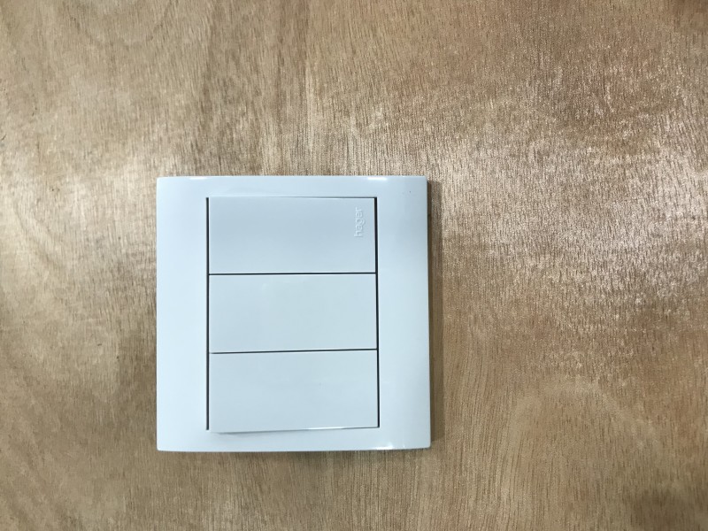 Hager 3G1W Stylea Switch -White