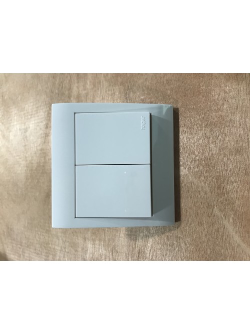 Hager 2G2W Stylea Switch -White