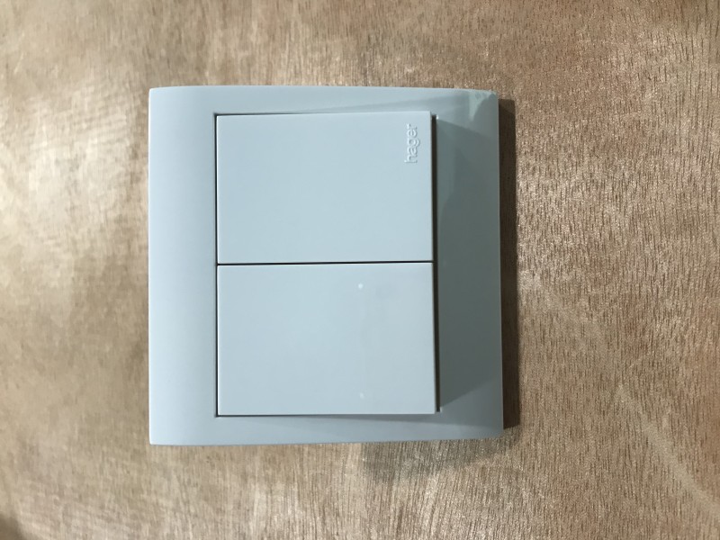 Hager 2G2W Stylea Switch -White