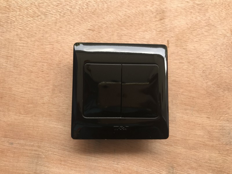 T&J 2G2W Radiance Switch-Gross Black 