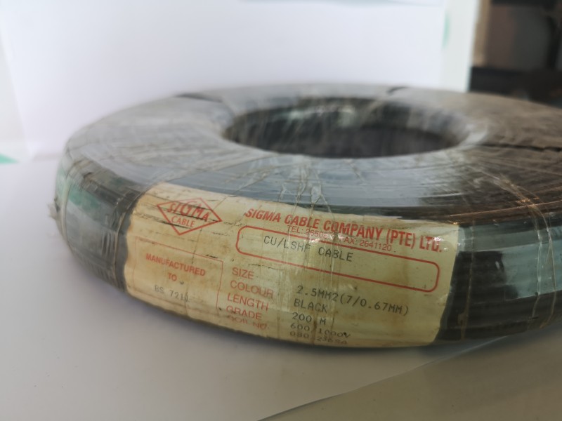 Sigma Cable 2.5mm2 200m ( Black ) 