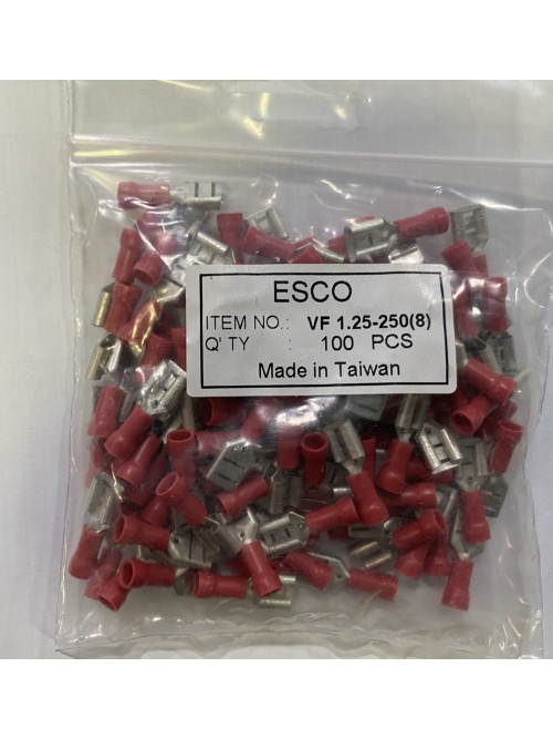 Esco Insulated Female Lug - Red ( VF1.25 - 250(8))
