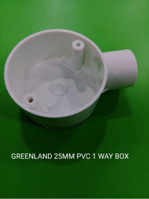 Greenland 25mm PVC End-Box (white)