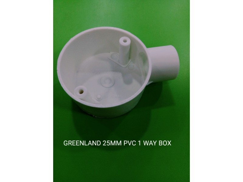Greenland 25mm PVC End-Box (white)