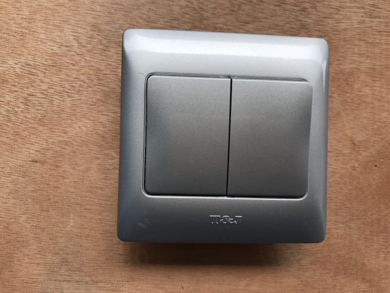 T&J 2G1W Radiance Switch-Gross Silver