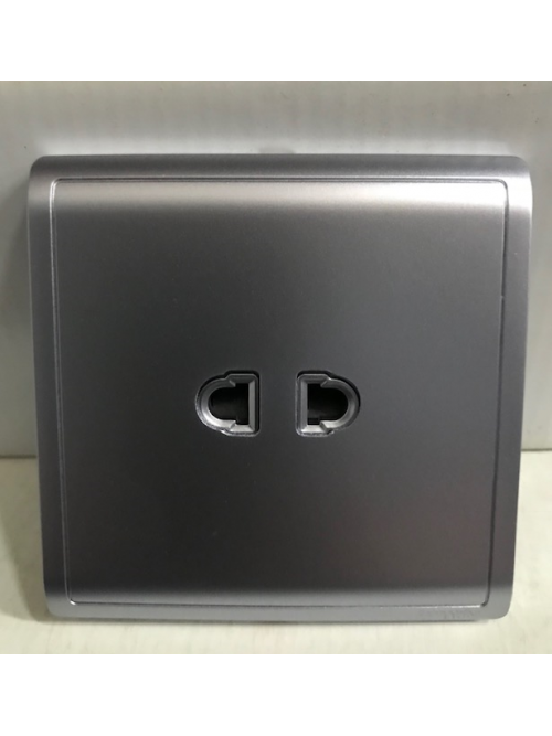 Schneider Pieno E82426U 1 Gang Universal Socket Lavender Silver