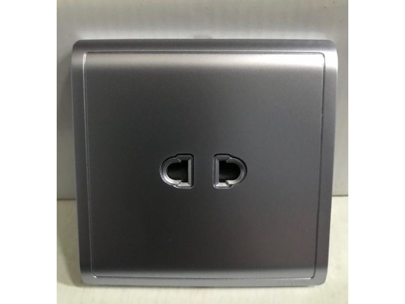 Schneider Pieno E82426U 1 Gang Universal Socket Lavender Silver