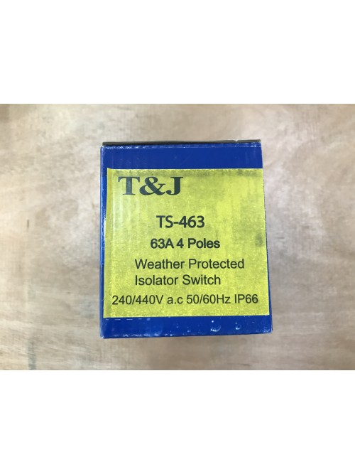 4P63A T&J Isolator-Grey
