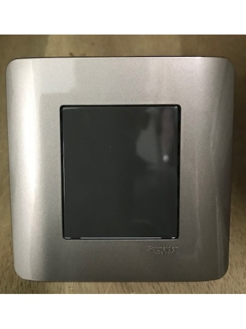 Schneider Zencelo E8430X Blank Plate Silver Bronze