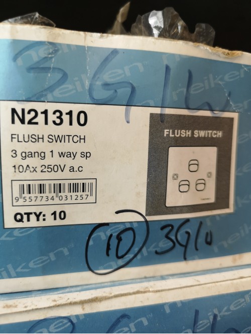 Neiken Flush Switch 3G 1 Way 