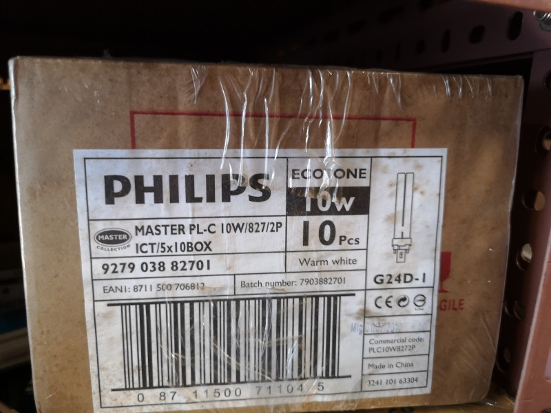 Philips PL-C 10w  Tube 827 Warm White 