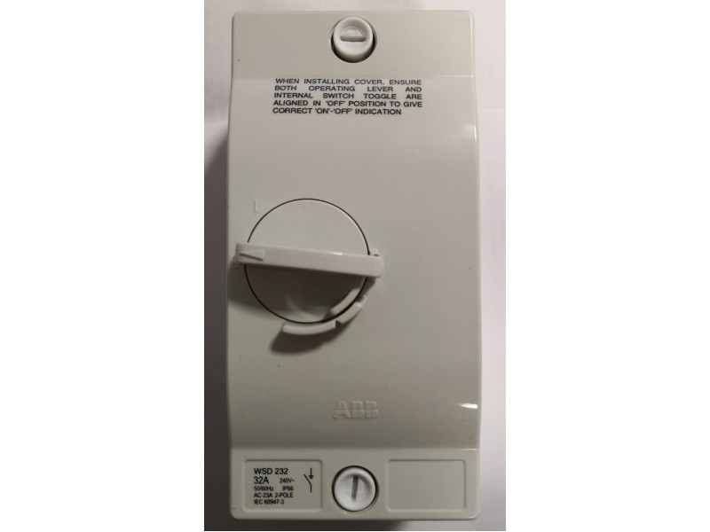 ABB 2P32A IP66 Isolator (WSD232)