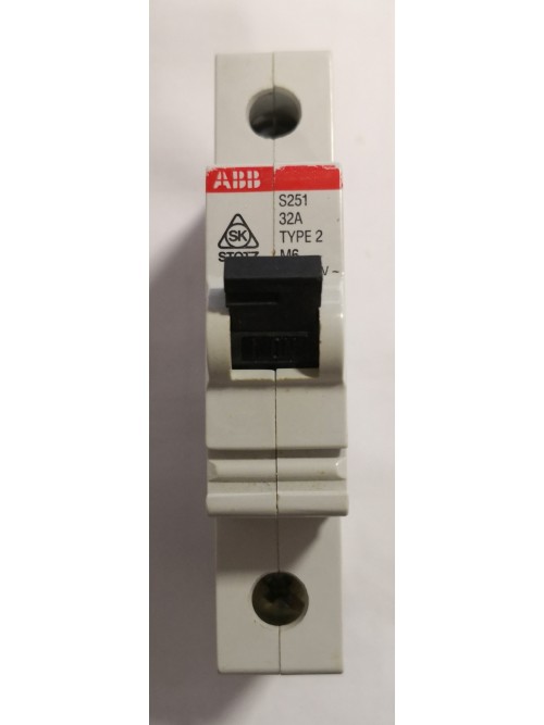 ABB 1P32A Type 2 MCB (S251)