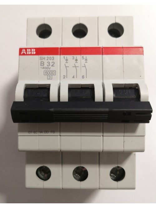 ABB 3P32A 6KA Type B MCB (SH203 B32)