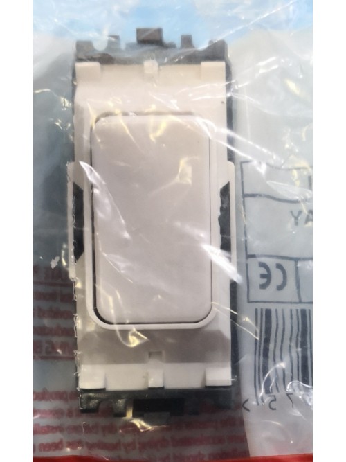 MK Grid Plus 10A DP 1Way Switch -White (K4981WHI)
