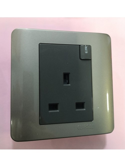 Schneider Zencelo 1G13A Switch Socketwith Noen -Silver Bronze (E8415N_SZ_G2)