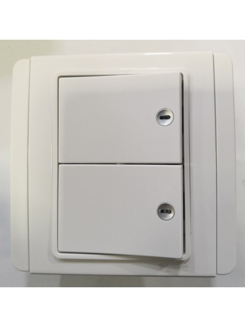 Schneider Neo 2G2W Switch -White (E3032H2_EWWW_G2)