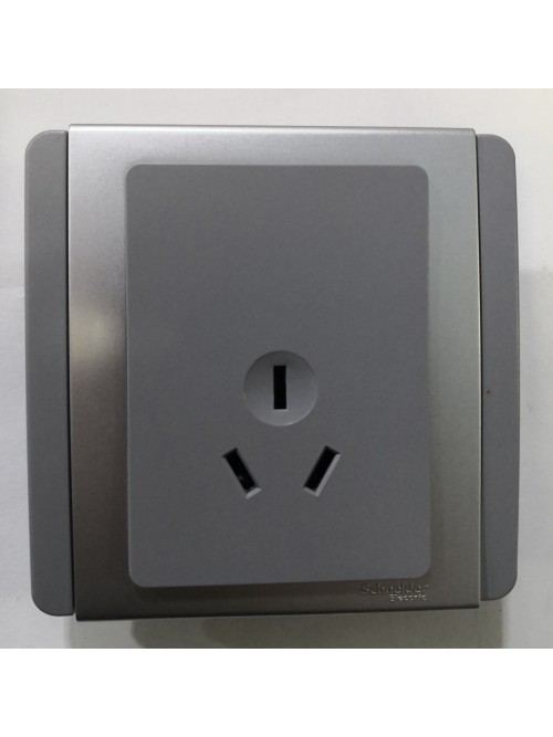 Schneider Neo 1G TruGlobal Socket -Grey (E3426_10IS_GS)