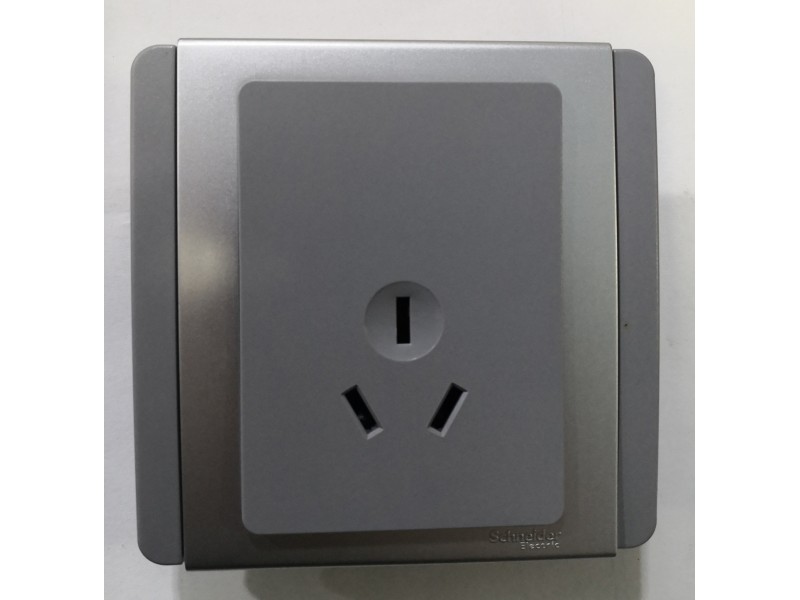 Schneider Neo 1G TruGlobal Socket -Grey (E3426_10IS_GS)