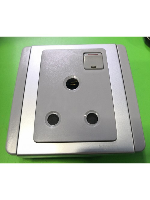 Schneider Neo 1G15A Switch Socket -Grey (E3015_15_EBGS_G2)