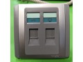 Schneider Neo Dual Tel&Data Socket -Grey (E3032TD_GS)