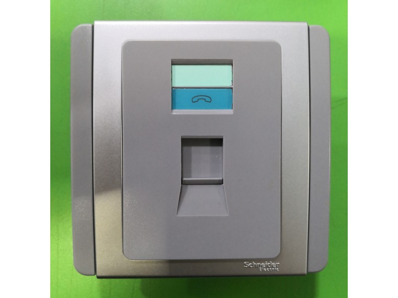 Schneider Neo 1G Tel Socket Outlet-Grey (E3031RJ4_GS)