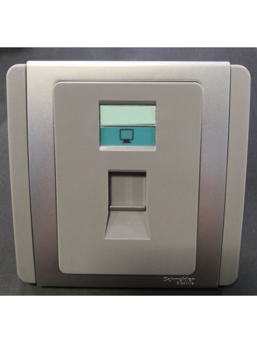 Schneider Neo 1G Cat5E Data Socket -Grey (E3031RJ5E_GS)